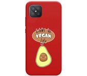 Tumundosmartphone Funda Silicona Líquida Roja para Oppo Reno 4Z 5G diseño Vegan Life Dibujos