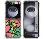 Funda Silicona Antigolpes para Samsung Galaxy Z Flip 5 5G diseño Flores 02 Dibujos