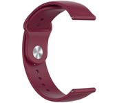 IMATICA LOS PALACIOS - Correa de Reloj de Silicona Roja de 20mm para Samsung Galaxy Watch Active y Xiaomi Amazfit Bip
