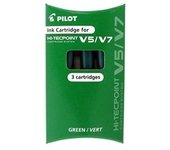 Pilot - RECAMBIO PILOT V-5 RECARGABLE VERDE B/3 - Pack de 12 unidades BXS-IC-G