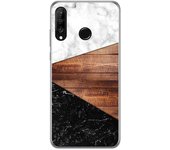 Tumundosmartphone Funda Gel Tpu para Huawei P30 Lite diseño Mármol 11 Dibujos