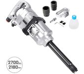 JOMAFA - Pistola de Impacto Neumática 2700 NM Afloje / 2180 Nm apriete, 4200RPM, Taladro de Impacto Manual, Ideal para Camiones, tractores, maquinaria industrial, Neumáticos y Equipo Pesado - 1120