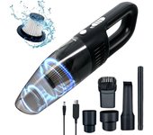 Aspirador inalámbrico de mano recargable por USB, aspirador de coche ligero 7000PA, mini aspirador de mano inalámbrico portátil con filtro para el hogar, el coche