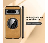PU Leather 360 Magnetic Ring with Kickstand Phone Case for Google Pixel 8 7 6 Pro 7A 6A  Holder Fall Prevention Protective Cover