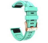 Wristband Replacement Strap For Garmin Fenix 7S 5S Plus 6S Pro Quick Fit Rose Gold Buckle Silicone 20mm Band Smartwatch Bracelet