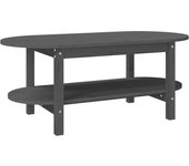 vidaXL Mesa de centro de madera maciza de pino 110x55x45 cm Natural, Blanco, Gris Mesita de Salón o Comedor o Auxiliar Mesa de Café Meuble Salón