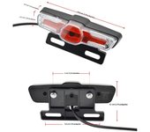 LED Ebike Brake Rear Light High-Brightness Brake Warning Light Energy Saving Easy Installation for 24V 36V 48V Electric Bike