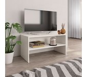 vidaXL Mueble para TV madera contrachapada blanco 80x40x40 cm