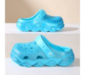 Girls Classic Casual Glitter Clogs, Slip-On Beach Slippers, Non-Slip Garden Clogs Shoes for the Beach