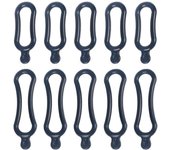 10 piezas de correa de silicona para bicicleta, soporte de silicona para linternas, teléfonos móviles, altavoces, luces, soporte para manillar de bicicleta