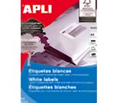 Caja 500 hojas etiqueta blanca ilc 70x37 01783 apli