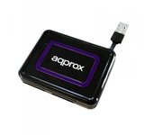 LECTOR MULTITARJETA APPROX USB2.0 APPCRDNIB NEGRO + LECTOR DNI + SIM