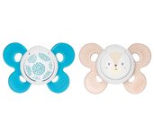CHICCO CHUPETE PHYSIO COMFORT NIÑO SILICONA 6-16 MESES.