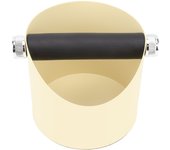 Cubo para recoger escoria de café, pequeño cubo antideslizante para máquina de café, cubo para reciclar escoria en polvo, color amarillo