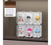 6Pcs/Set Action Figures Display Box Dust Proof Plastic Doll Toy Storage Box Transparent Anime Model Blind Box Figures Showcase
