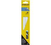 Pack 2 hojas sierra sable 22,8cm bimetálicas metal grueso sta22142-xj stanley
