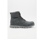Botas estilo montaña con suela de goma y tejido de popiel y cierre de cordones con detalle de cremallera INSIDE