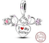 925 Sterling Silver Pink Cat Butterfly Charms Beads Star Moon Sunflower Coffee Cup Pendants Fit Bracelets DIY Jewelry