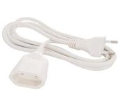 SOLERA Prolongación Manguera 2x1,5mm 5m Blanca con obturador - SOLERA - 23196 Prolongación manguera Material Eléctrico Alargadores Cable