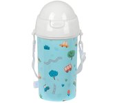SAFTA  BOTELLA 500ML CON PAJITA SAFTA PREESCOLAR CIUDAD SAFTA PREESCOLAR 7x7x19 Cms.