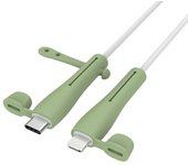 New Cable Protector Soft Silicone Cover For Apple iPhone USB Charger Cable Protector Saver Wire Winder Practical Accessories