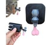 Pequeño enganche de remolque divertido, enganche novedoso, saco de tuercas de bola para enganche de camión, cubierta de enganche de remolque divertida, cubierta de gancho de remolque con tuercas pequeñas, modelo actualizado no es fácil de caer (1 unidad)
