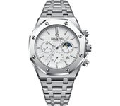BINBOND Top Brand Man Quartz Watch Luxury Luminous Chronograph Wristwatch Stainless Steel Waterproof Men Date Calendar Clock