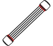 Full Body Workout Set - Chest Expander with 5 Removable Resistance Bands for Pilates, Push Ups, and Muscle Training - Strengthen