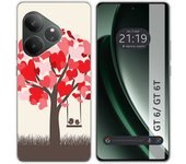 Tumundosmartphone Funda Silicona para Realme GT 6 / GT 6T 5G diseño Pajaritos Dibujos
