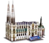 DAM. Puzle 3D de cartón de la Catedral de San Patricio en Nueva York. 49 piezas. 24x14x19cm.