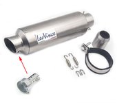 E-mark 51MM Universal Motorcycle Exhaust Leovince Muffler Escape Moto Scooter Pipe DB killer MT07 MT09 R1 R3 R6 Z900 CBR600RR