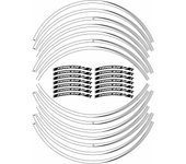 Tiras adhesivas para ruedas de moto, compatibles con Yamaha Tracer 9 2021, Rojo