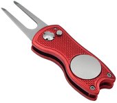 Herramienta de reparación de divot de golf con botón emergente y marcador de bola magnética, Ligero, portátil, mini herramienta de reparación de Divot