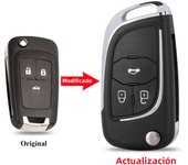 2/3/45B Modified Flip Remote Car Key Shell For Chevrolet Cruze Epica Lova Camaro Fit Buick Opel Vauxhall Insignia Astra Fob Case