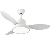 Ventilador de Techo LED Fabrilamp 48W Blanco Motor DC Verano e Invierno 3000+4000+6000 con Mando a Distancia