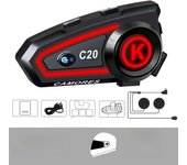 Motorcycle Helmet Headset Bluetooth Hands-free Call Kit Noise Reduction Waterproof Wireless Earphone 1000mAh With Ambient Light