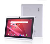 Tableta para niños, tableta de cuatro núcleos, 512 MB + 8 GB, pantalla HD de 7 pulgadas 1024 * 600, WiFi, juegos educativos de aprendizaje, regalo para niños, color blanco