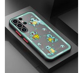 Shockproof Case For Samsung S23 S22 Ulrta 5G S21 FE S20 Plus S10e Soft Edge Matte PC Phone Cover Pokemons Pikachu Cartoon