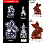 Chocolate Candy Mold for Easter Egg Bunny Chocolate Bonbons Polycarbonate Confectionery Baking Pastry Tools