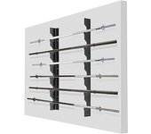 soporte barras alzamiento horizontal softee (9 barras)
