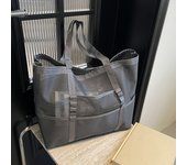 Protable Mesh Bag Large Capacity Reusable Storage Shoulder Bags Swimming Beach Bag Women Makeup Organizer Shopping Handbag