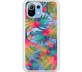 Funda compatible con Xiaomi Mi 11 Lite - Plantas y Hojas de Colores CL