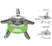 BRS-73 Portable Outdoor Camping Stove Butagas LPG Gas Cooking 9800W Picnic Gas Stove Butane Gas Burner Bruciatore