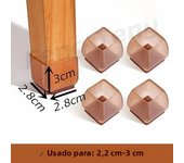 16pc Silicone Square Chair Leg Floor Protector round Furniture Table Covers Socks Plugs Cover Furniture Leveling Feet Home Decor