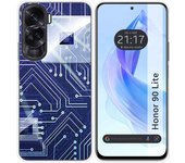 Funda Silicona para Huawei Honor 90 Lite 5G diseño Circuito Dibujos
