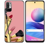 Tumundosmartphone Funda Gel Tpu para Xiaomi Redmi Note 10 5G / POCO M3 PRO 5G diseño Brochas Dibujos
