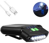 Led Clip On Cap Light Flashlight Waterproof Work Hat Light Headlamp
