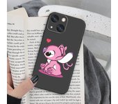 Super cute Stitch Phone Case For Apple iPhone 14 13 12 11 SE XS XR X 7 8 6 mini Plus Pro MAX Soft Black Cover
