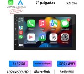 BQCC 4core 2 Din Car Radio Androidauto Carplay Android 13 GPS Car Audio 7"/9"/10" WIFI BT IPS Automotive Multimedia Player