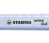 Stabilo Swing Cool Pastel Marcador Fluorescente - Cuerpo Plano - Punta Biselada - Tinta con Base de Agua - Color Azul Nublado - Edición Limitada